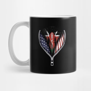 Kenyan Flag  Kenya Flag American Flag Zip Down - Gift for Kenyan From Kenya Mug